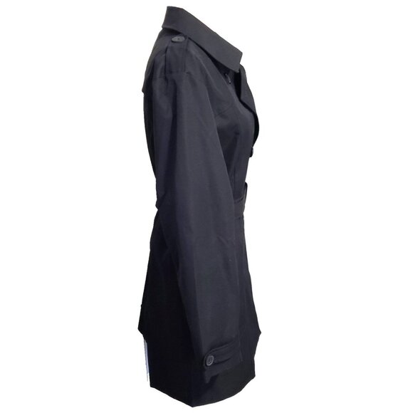 Wantdo Trench Coat Women's Size XL Black Double Breasted Belted - Picture 5 of 10